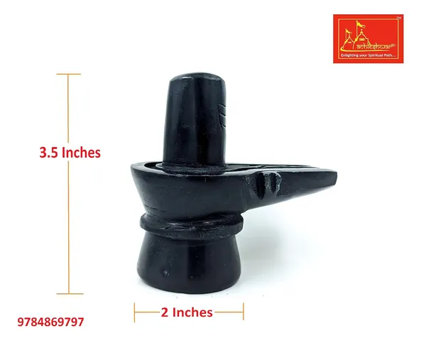Original_Hand_Crafted_Black_Marble_Shivling_For_Pooja/Mandir_(3.5_X_2)