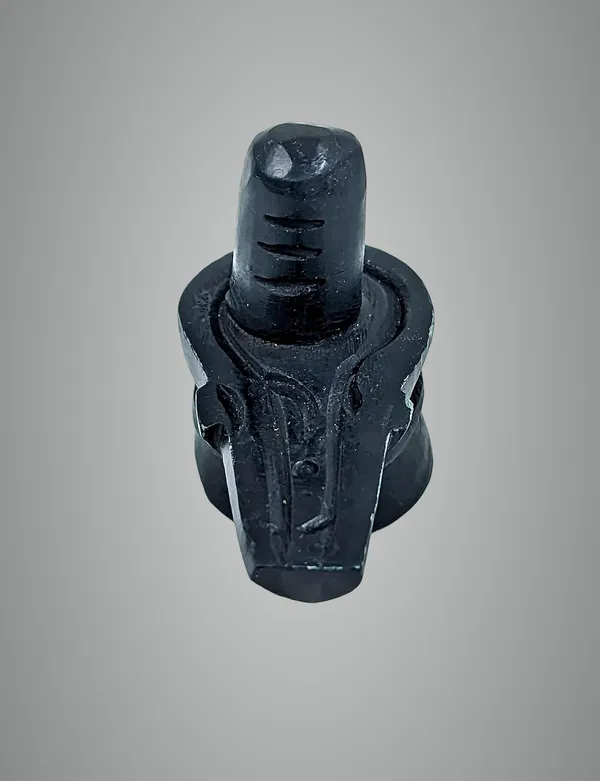 Original_Hand_Crafted_Black_Marble_Shivling_For_Pooja/Mandir_Size