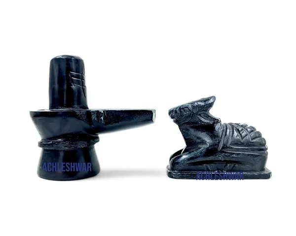 Original_Hand_Crafted_Black_Marble_Shivling_&_Nandi_For_Pooja|Mandir|Decor|Office|Gifting|_2.5_Inch