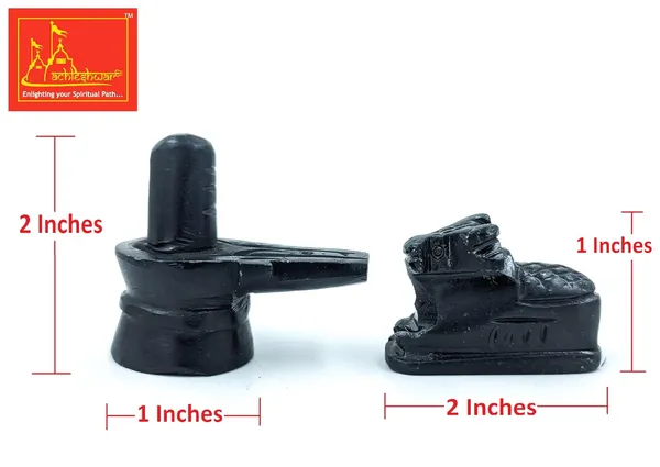 Original_Hand_Crafted_Black_Marble_Shivling_&_Nandi_For_Pooja|Mandir|Decor|Office|Gifting|_2_Inch
