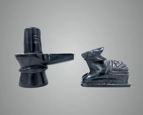 Original_Hand_Crafted_Black_Marble_Shivling_&_Nandi_For_Pooja|Mandir|Decor|Office|Gifting|_4_Inch