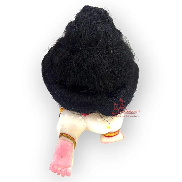 Ladoo_Gopal_Shinning_Hair/Original_Hair/Kanha_Baal/Krishna_Baal(Black)_Pack_Of_2_(6_No)