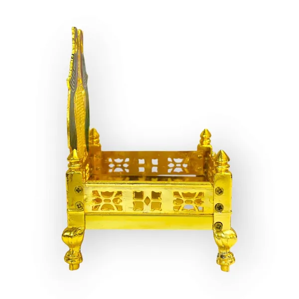 Gold_Plated_Brass_Singhasan_|_For_Ganesha_&_Krishna_Idols_Ladoo_Gopal_Pooja_Chowki_|_For_Temple/Mandir_Decorative_Throne_|_(Size_9_Cm)