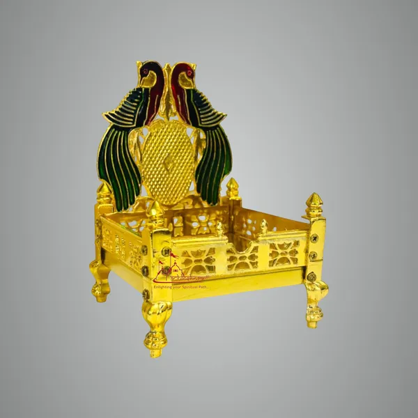 Gold_Plated_Brass_Singhasan_|_For_Ganesha_&_Krishna_Idols_Ladoo_Gopal_Pooja_Chowki_|_For_Temple/Mandir_Decorative_Throne_|_(Size_9_Cm)