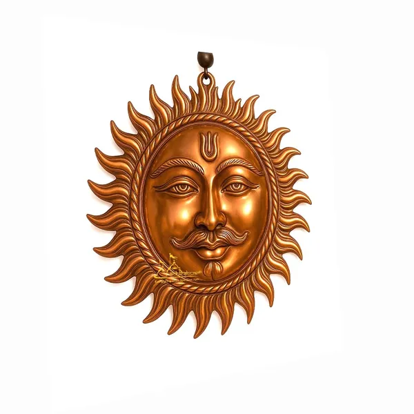 Surya_Dev_Copper_Wall_Hanging_Ã¢â€šÂ¬Ã¯Â¿Â½_Sun_Face_Statue_For_Home_Entrance_&_Office_Decor_|_Vastu_Puja_Figurine_For_Positivity_&_Prosperity_|_Copper_Sun_God_Wall_Art_17_Cm