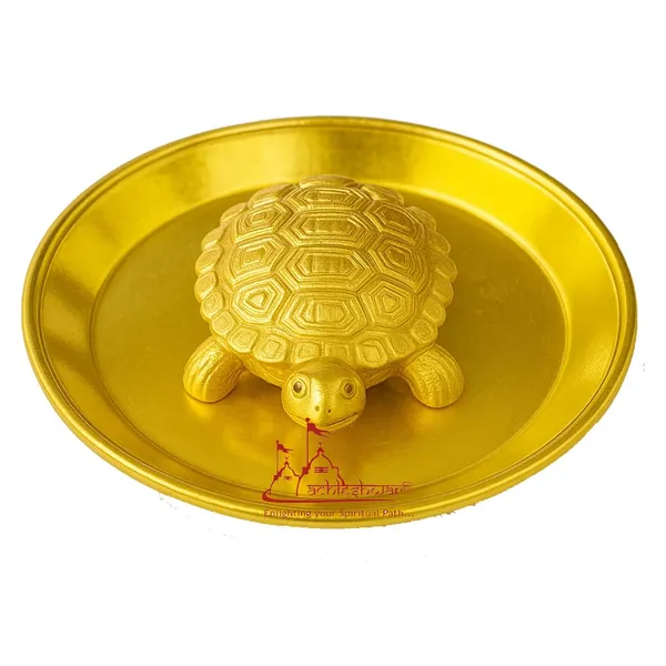 Vastu_Feng_Shui_Brass_Tortoise_With_Plate_For_Career_Opportunities_And_Good_Luck_Brass_Turtle_Metal_Kachua_Plate_Handicraft_Decor_Gift_Items_For_Home_&_Office_For_Mom_Dad_Housewarming_9_Cm