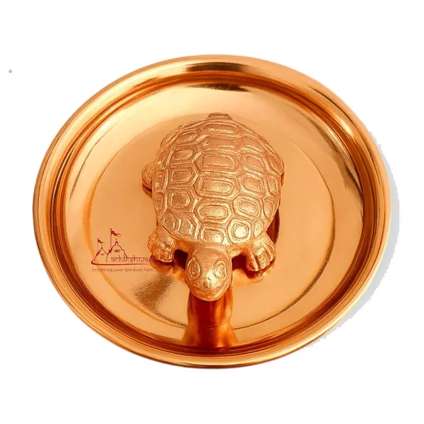 Vastu_Feng_Shui_Copper_Tortoise_With_Plate_For_Career_Opportunities_And_Good_Luck_Turtle_Metal_Kachua_Plate_Handicraft_Decor_Gift_Items_For_Home_&_Office_For_Mom_Dad_Housewarming_9_Cm