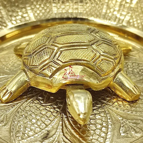 Vastu_Feng_Shui_Designer_Brass_Tortoise_With_Plate_For_Career_Opportunities_And_Good_Luck_Metal_Kachua_Plate_Handicraft_Decor_Gift_Items_For_Home_&_Office_Housewarming_7_Cm