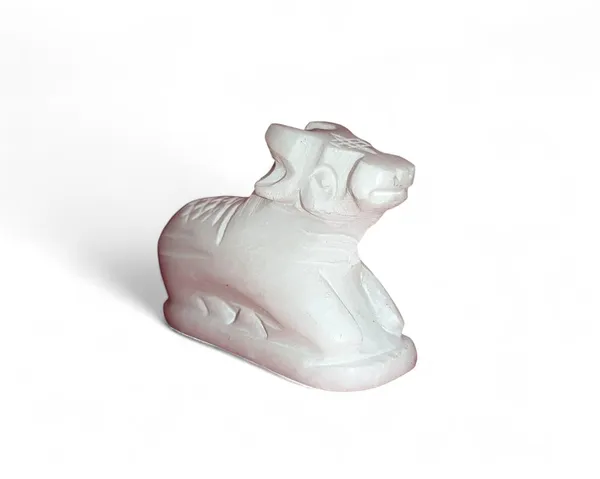 Original_Hand_Crafted_White_Marble_Shivling_&_Nandi_For_Pooja|Mandir|Decor|Office|Gifting|_2_Inch