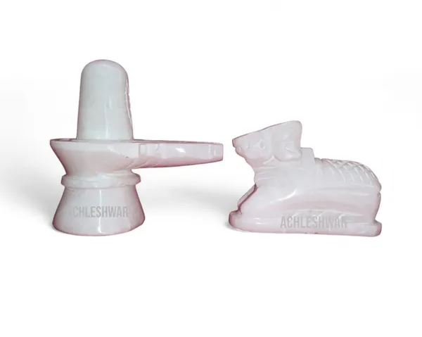 Original_Hand_Crafted_White_Marble_Shivling_&_Nandi_For_Pooja|Mandir|Decor|Office|Gifting|_4_Inch