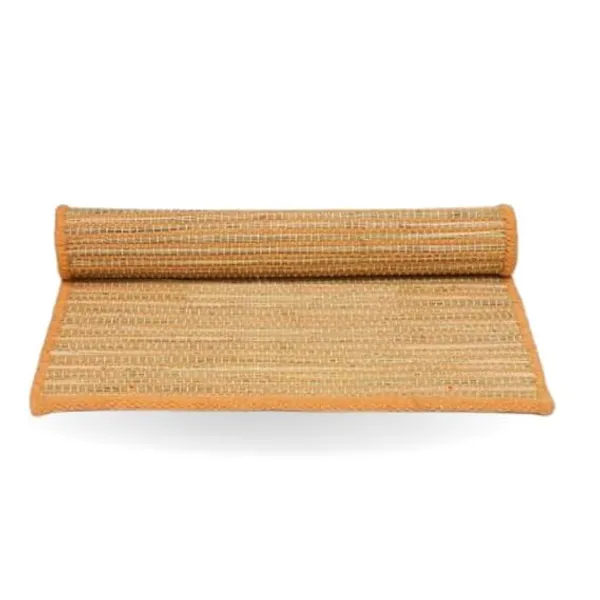 AchleshwarÃ¯Â¿Â½_Premium_Kusha_Aasan_(Kusha_Grass_And_Wool_Aasan_For_Puja_Handcrafted_Perfect_Mat_For_Meditation,_Prayers_&_Japa_-_Soft,_Comfortable_60_*_60_Cm_With_Lal_Chandan_Mala_&_Gomukhi_(Orange)
