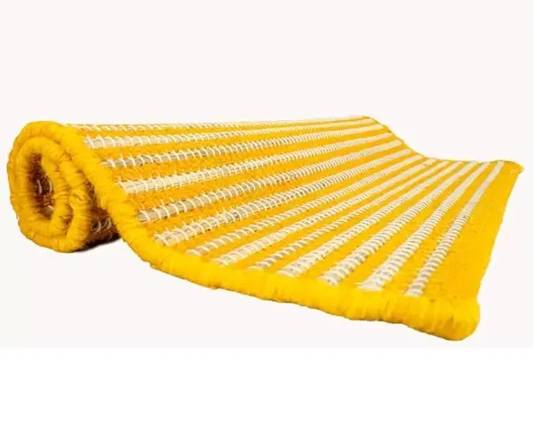 AchleshwarÃ¯Â¿Â½_Premium_Kusha_Aasan_(Kusha_Grass_And_Wool_Aasan_For_Puja_Handcrafted_Perfect_Mat_For_Meditation,_Prayers_&_Japa_-_Soft,_Comfortable_60_*_60_Cm_With_Lal_Chandan_Mala_&_Gomukhi_(Yellow)