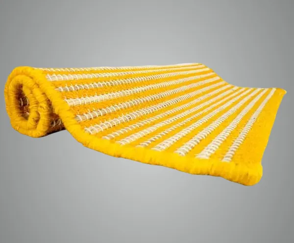 AchleshwarÃ¯Â¿Â½_Premium_Kusha_Aasan_(Kusha_Grass_And_Wool_Aasan_For_Puja_Handcrafted_Perfect_Mat_For_Meditation,_Prayers_&_Japa_-_Soft,_Comfortable_60_*_60_Cm_With_Lal_Chandan_Mala_&_Gomukhi_(Yellow)