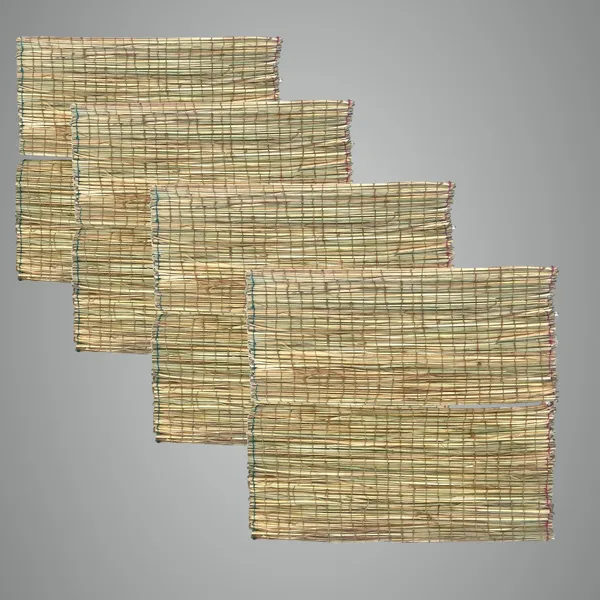 Natural_Grass/Kusha/Daab_Aasan_Puja_Mat,_Handmade,_2_X_2_Feet,_Pack_Of_4_Traditional_Prayer_Mat