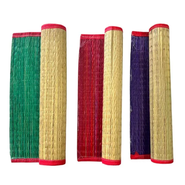 Hand_Made_Kusha_Grass_Aasan_For_Pooja_(Multicolour)_-Perfect_For_Pooja/Yoga/Meditation/Home_And_Office_Use_44X56_Cm_Daab_Aasan/Assorted_Colours