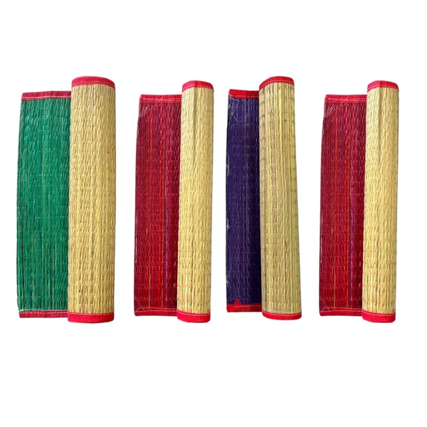 Hand_Made_Kusha_Grass_Aasan_For_Pooja_(Multicolour)_-Perfect_For_Pooja/Yoga/Meditation/Home_And_Office_Use_44X56_Cm_Daab_Aasan/Assorted_Colours