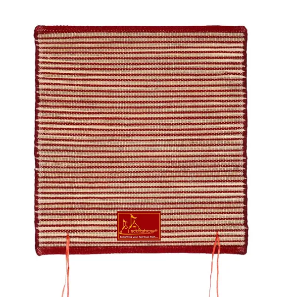 Kusha_Aasan_(Kusha_Grass_And_Wool_Aasan_For_Puja,_Meditaion_&_Japa_60_X_60_Cm_Maroon