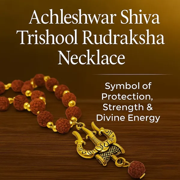 Rudraksha_Mala_Necklace_with_Trishool_Pendant,_Natural_Brown_Beads_with_Gold-Toned_Accents,_Spiritual_Protection_Jewellery
