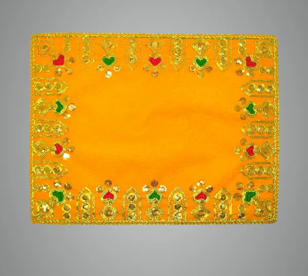 Designer_Velvet_Embroidered_Pooja_Aasan_Cloth_10X20_Inch_Yellow_|_Chowki_Aasan_For_God_Idol_|_Mandir_Table_Altar_Cover_For_Temple,_Puja_Shelf,_Diwali_Decoration_Pack_0F_1