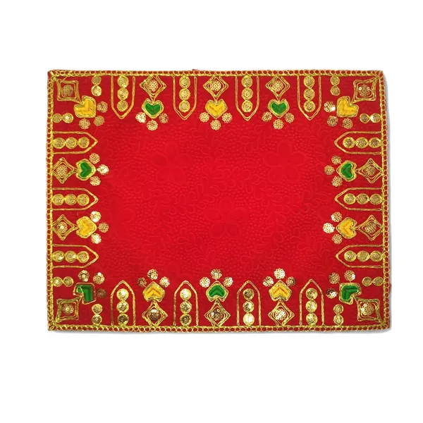 Designer_Velvet_Embroidered_Pooja_Aasan_Cloth_12X15_Inch_Red_|_Chowki_Aasan_For_God_Idol_|_Mandir_Table_Altar_Cover_For_Temple,_Puja_Shelf,_Diwali_Decoration_Pack_0F_1
