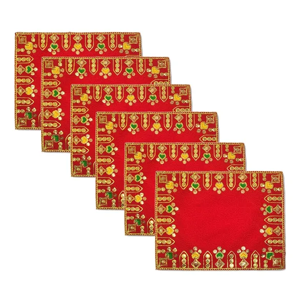Designer_Velvet_Embroidered_Pooja_Aasan_Cloth_12X15_Inch_Red_|_Chowki_Aasan_For_God_Idol_|_Mandir_Table_Altar_Cover_For_Temple,_Puja_Shelf,_Diwali_Decoration_Pack_0F_6