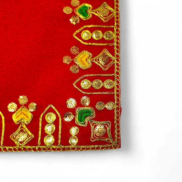 Designer_Velvet_Embroidered_Pooja_Aasan_Cloth_16X40_Inch_Red_|_Chowki_Aasan_For_God_Idol_|_Mandir_Table_Altar_Cover_For_Temple,_Puja_Shelf,_Diwali_Decoration_Pack_0F_1