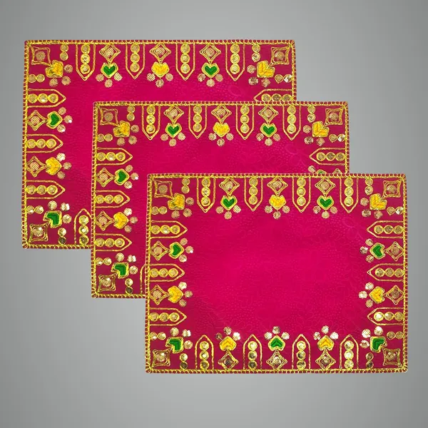 Designer_Velvet_Embroidered_Pooja_Aasan_Cloth_20X30_Inch_Pink_|_Chowki_Aasan_For_God_Idol_|_Mandir_Table_Altar_Cover_For_Temple,_Puja_Shelf,_Diwali_Decoration_Pack_0F_3