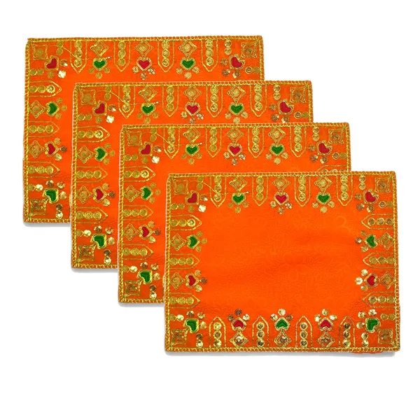 Designer_Velvet_Embroidered_Pooja_Aasan_Cloth_30X40_Inch_Orange_|_Chowki_Aasan_For_God_Idol_|_Mandir_Table_Altar_Cover_For_Temple,_Puja_Shelf,_Diwali_Decoration_Pack_0F_4