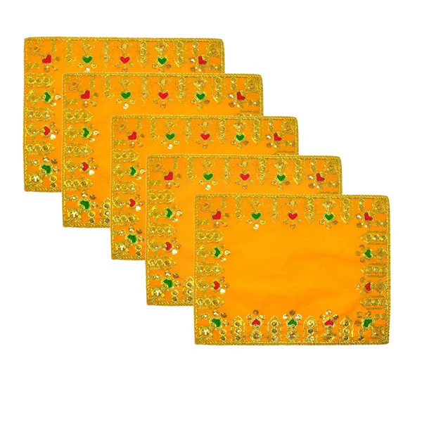Designer_Velvet_Embroidered_Pooja_Aasan_Cloth_30X40_Inch_Yellow_|_Chowki_Aasan_For_God_Idol_|_Mandir_Table_Altar_Cover_For_Temple,_Puja_Shelf,_Diwali_Decoration_Pack_0F_5