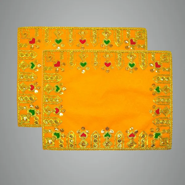Designer_Velvet_Embroidered_Pooja_Aasan_Cloth_4X6_Inch_Yellow_|_Chowki_Aasan_For_God_Idol_|_Mandir_Table_Altar_Cover_For_Temple,_Puja_Shelf,_Diwali_Decoration_Pack_0F_2