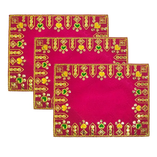 Designer_Velvet_Embroidered_Pooja_Aasan_Cloth_4X6_Inch_Pink_|_Chowki_Aasan_For_God_Idol_|_Mandir_Table_Altar_Cover_For_Temple,_Puja_Shelf,_Diwali_Decoration_Pack_0F_3