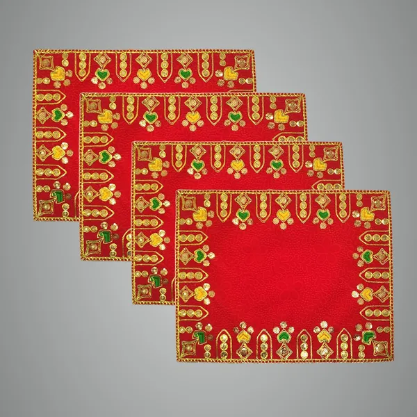 Designer_Velvet_Embroidered_Pooja_Aasan_Cloth_4X6_Inch_Red_|_Chowki_Aasan_For_God_Idol_|_Mandir_Table_Altar_Cover_For_Temple,_Puja_Shelf,_Diwali_Decoration_Pack_0F_4