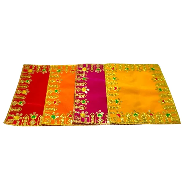 Designer_Velvet_Embroidered_Pooja_Aasan_Cloth_4X6_Inch_Red_|_Chowki_Aasan_For_God_Idol_|_Mandir_Table_Altar_Cover_For_Temple,_Puja_Shelf,_Diwali_Decoration_Pack_0F_2