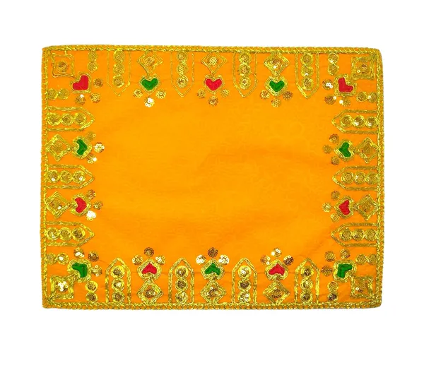 Designer_Velvet_Embroidered_Pooja_Aasan_Cloth_9X12_Inch_Yellow_|_Chowki_Aasan_For_God_Idol_|_Mandir_Table_Altar_Cover_For_Temple,_Puja_Shelf,_Diwali_Decoration_Pack_0F_1