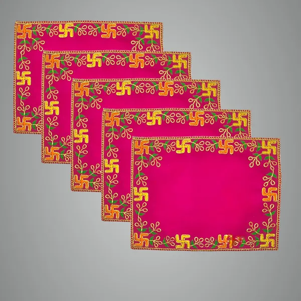 Designer_Velvet_Embroidered_Pooja_Aasan_Cloth_10X16_Inch_Pink_|_Chowki_Aasan_For_God_Idol_|_Mandir_Table_Altar_Cover_For_Temple,_Puja_Shelf,_Diwali_Decoration_Pack_0F_5