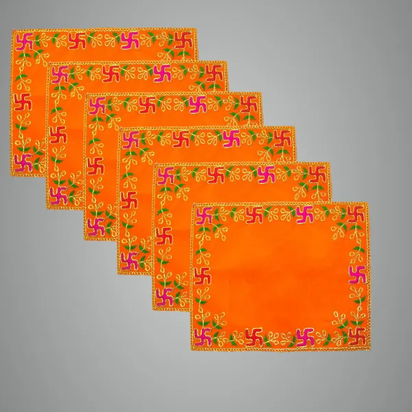 Designer_Velvet_Embroidered_Pooja_Aasan_Cloth_10X20_Inch_Orange_|_Chowki_Aasan_For_God_Idol_|_Mandir_Table_Altar_Cover_For_Temple,_Puja_Shelf,_Diwali_Decoration_Pack_0F_6
