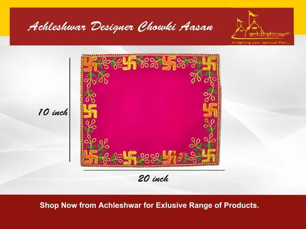 Designer_Velvet_Embroidered_Pooja_Aasan_Cloth_10X20_Inch_Pink_|_Chowki_Aasan_For_God_Idol_|_Mandir_Table_Altar_Cover_For_Temple,_Puja_Shelf,_Diwali_Decoration_Pack_0F_2