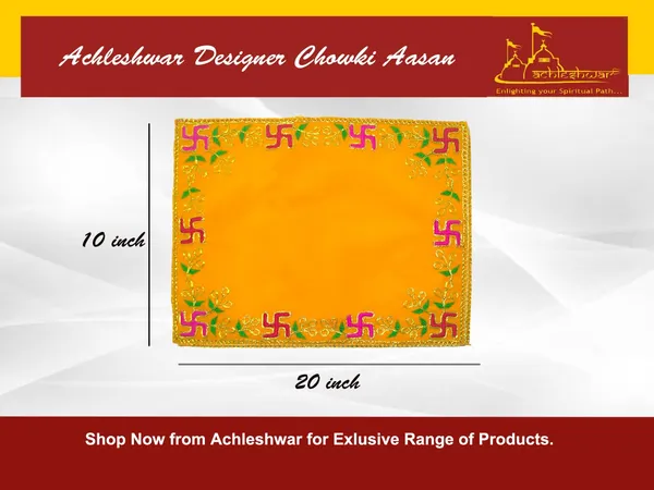 Designer_Velvet_Embroidered_Pooja_Aasan_Cloth_10X20_Inch_Yellow_|_Chowki_Aasan_For_God_Idol_|_Mandir_Table_Altar_Cover_For_Temple,_Puja_Shelf,_Diwali_Decoration_Pack_0F_3