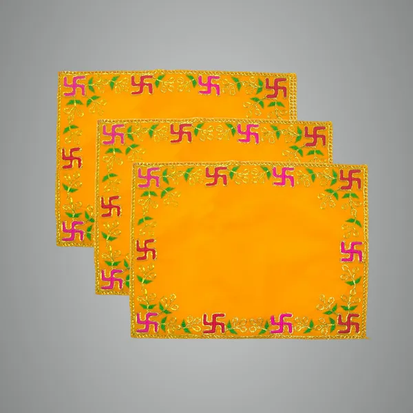Designer_Velvet_Embroidered_Pooja_Aasan_Cloth_10X20_Inch_Yellow_|_Chowki_Aasan_For_God_Idol_|_Mandir_Table_Altar_Cover_For_Temple,_Puja_Shelf,_Diwali_Decoration_Pack_0F_3