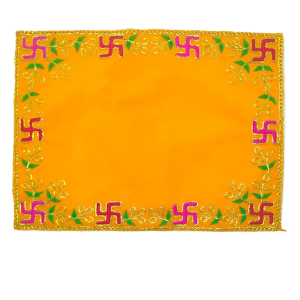 Designer_Velvet_Embroidered_Pooja_Aasan_Cloth_10X20_Inch_Yellow_|_Chowki_Aasan_For_God_Idol_|_Mandir_Table_Altar_Cover_For_Temple,_Puja_Shelf,_Diwali_Decoration_Pack_0F_1