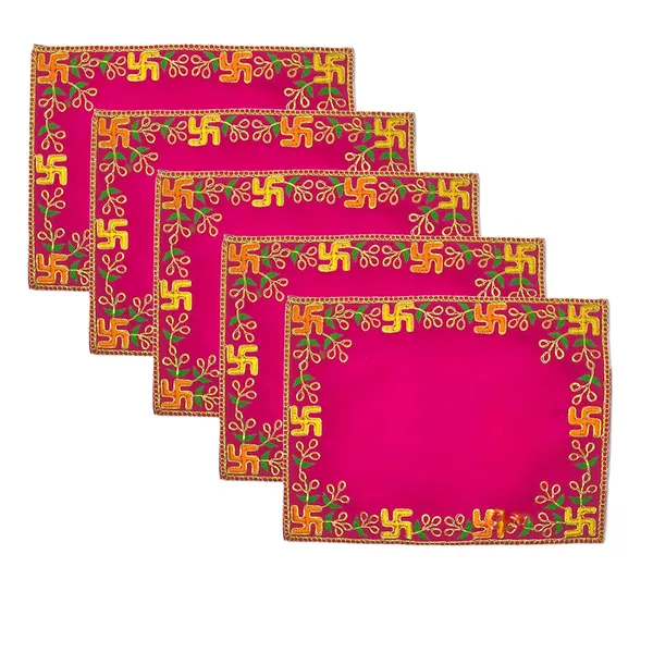 Designer_Velvet_Embroidered_Pooja_Aasan_Cloth_12X18_Inch_Pink_|_Chowki_Aasan_For_God_Idol_|_Mandir_Table_Altar_Cover_For_Temple,_Puja_Shelf,_Diwali_Decoration_Pack_0F_5