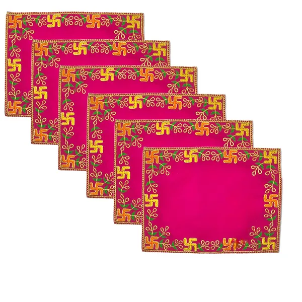 Designer_Velvet_Embroidered_Pooja_Aasan_Cloth_12X18_Inch_Pink_|_Chowki_Aasan_For_God_Idol_|_Mandir_Table_Altar_Cover_For_Temple,_Puja_Shelf,_Diwali_Decoration_Pack_0F_6