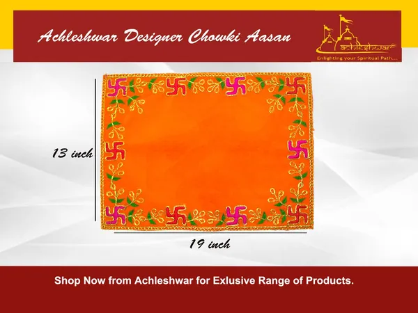 Designer_Velvet_Embroidered_Pooja_Aasan_Cloth_13X19_Inch_Orange_|_Chowki_Aasan_For_God_Idol_|_Mandir_Table_Altar_Cover_For_Temple,_Puja_Shelf,_Diwali_Decoration_Pack_0F_3