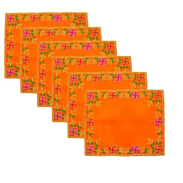 Designer_Velvet_Embroidered_Pooja_Aasan_Cloth_4X6_Inch_Orange_|_Chowki_Aasan_For_God_Idol_|_Mandir_Table_Altar_Cover_For_Temple,_Puja_Shelf,_Diwali_Decoration_Pack_0F_6