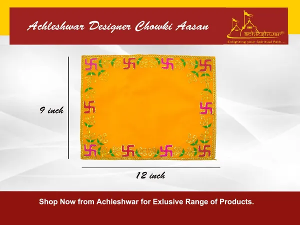 Designer_Velvet_Embroidered_Pooja_Aasan_Cloth_9X12_Inch_Yellow_|_Chowki_Aasan_For_God_Idol_|_Mandir_Table_Altar_Cover_For_Temple,_Puja_Shelf,_Diwali_Decoration_Pack_0F_5