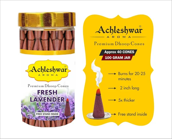 Fresh_Lavendar_Dhoop_Cones_Boxbamboless100Gm_Jar_Packaging_Less_Smoke