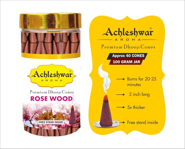 Rose_Petals_Dhoop_Cones_Boxbamboless100Gm_Jar_Packaging_Less_Smoke