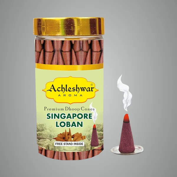 Singapore_Loban_Dhoop_Cones_Boxbamboless100Gm_Jar_Packaging_Less_Smoke