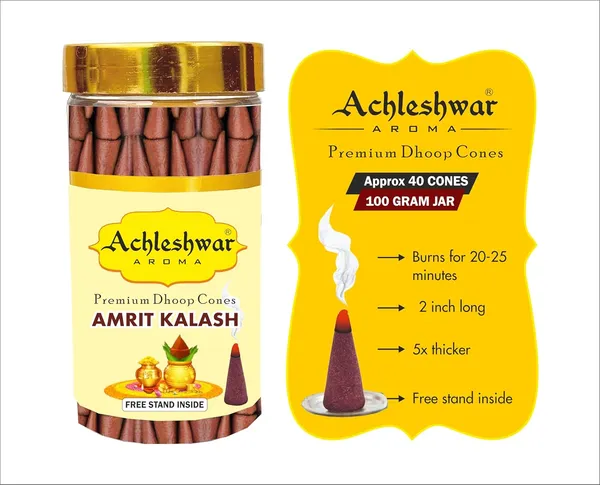 Amarat_Kalash_Dhoop_Cones_Boxbamboless100Gm_Jar_Packaging_Less_Smoke