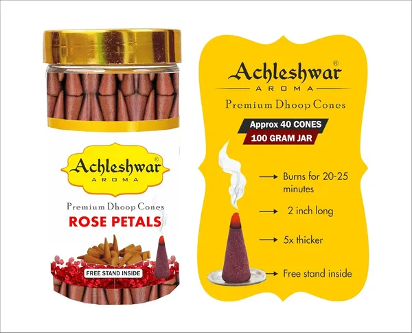 Rose_Wood_Dhoop_Cones_Boxbamboless100Gm_Jar_Packaging_Less_Smoke